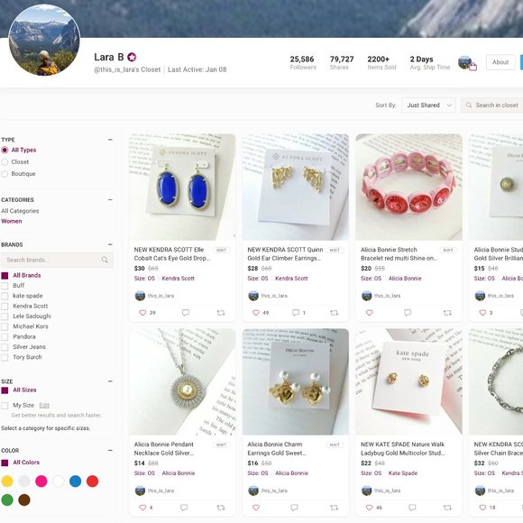 KENDRA SCOTT Elisa Multi Strand Gold Necklace In Iridescent Drusy - NFS PLS READ - Picture 16 of 16